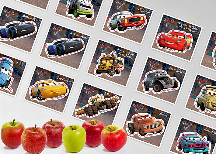BelOrta prijst de Disney appels enthousiast aan hun site. Afbeelding: site www.belorta.be/cars3