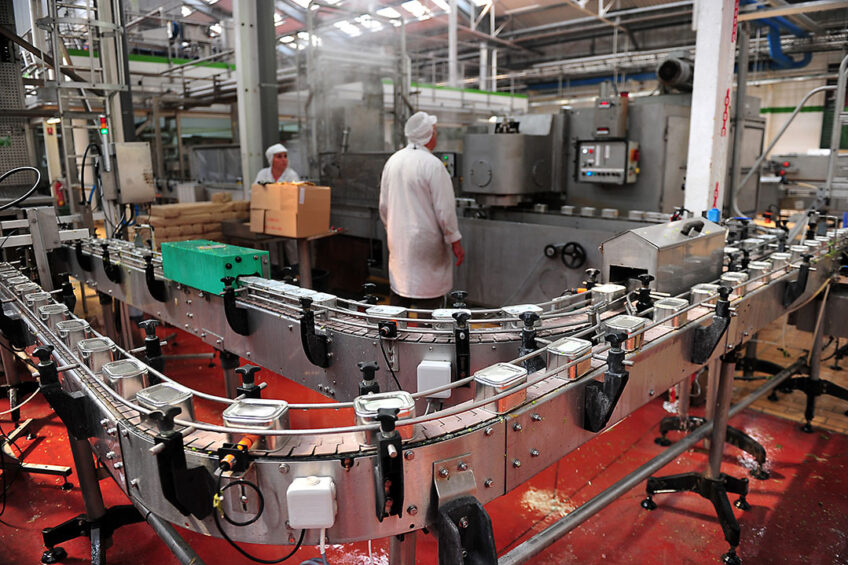 Bonduelle-fabriek in Estrees, Noord-Frankrijk. - Foto: AFP