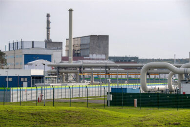 Leidingsystemen en afsluitinrichtingen bij het gasontvangststation van de Nord Stream 2-pijpleiding. - Foto: ANP