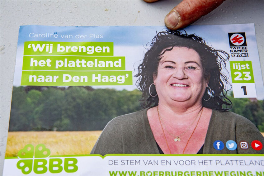 Lijsttrekker Caroline van der Plas van BoerBurgerBeweging (BBB). - Foto: ANP/Hollandse Hoogte/ Robin Utrecht