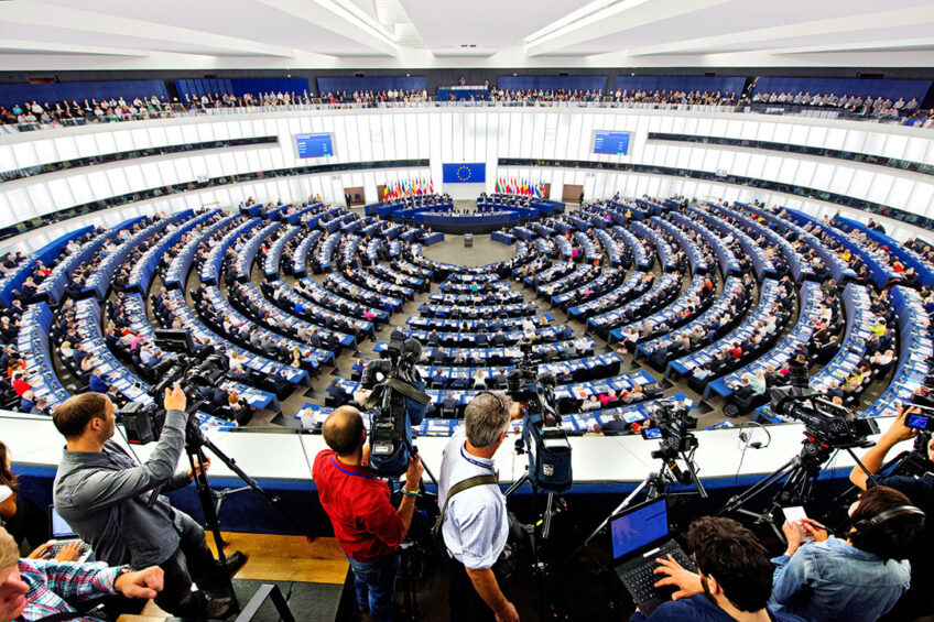 Plenaire sessie van het Europees Parlement in Straatsburg. Het parlement telt 751 leden. - Foto: Europese Unie/Europees Parlement