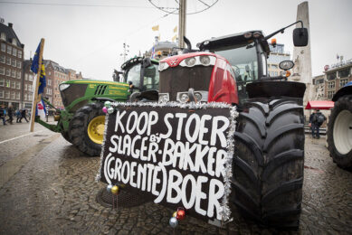 Agractie tijdens de Boer & Burger Brunch op 13 december in Amsterdam. - Foto: Koos Groenewold