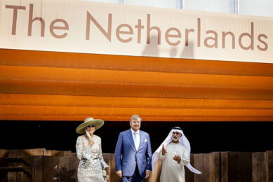 Koning Willem Alexander en Koningin Maxima bezochten de World Expo in Dubai in november vorig jaar. - Foto: ANP