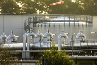 Nord Stream-gasstation in Lubmin, Duitsland. Gevreesd wordt dat er op korte termijn weer veel minder gas door deze leiding stroomt. - Foto: ANP