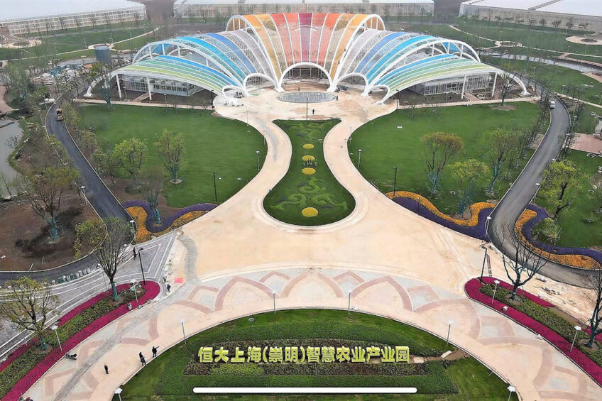 Het hightech kassenproject voor FoodVentures en een Chinese investeerder gebouwd door KUBO nabij Shanghai. Foto: FoodVentures/KUBO
