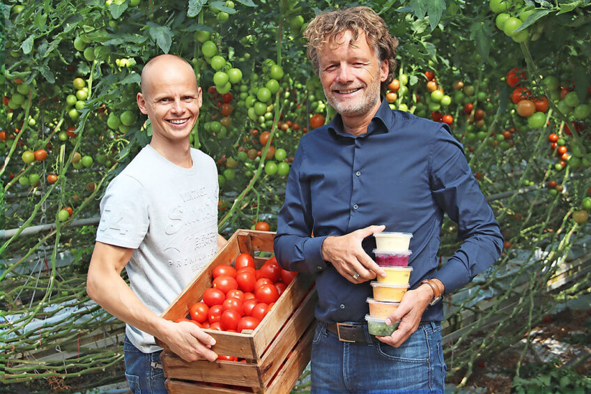 Albert van der Veen en Jeroen Schuurman willen met hun start-up Groentegoed consumenten helpen om op een gemakkelijke manier meer groente te eten. - Foto: Saskia van Osnabrugge/Groentegoed